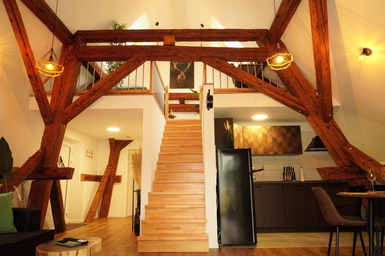 Galerie-Wohnung I Sanierter Pferdestall I Europapark I Boxspring I Nespresso Kippenheim Exteriér fotografie